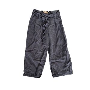 Zara Kids Gray/Black Casual Pants Baggy Wide Leg Size 6